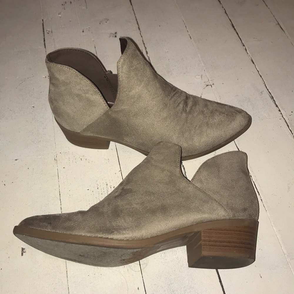 Tan Suede Booties